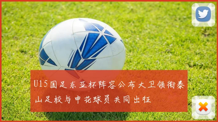 U15国足东亚杯阵容公布大卫领衔泰山足校与申花球员共同出征