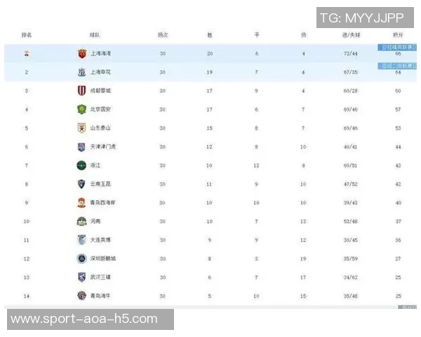 海港夺冠申花屈居亚军梅州亚泰不幸降级中超最终积分榜揭晓